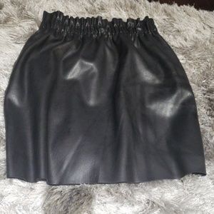 Zara faux leather skirt